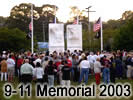 9-11 Memorial Service 2003